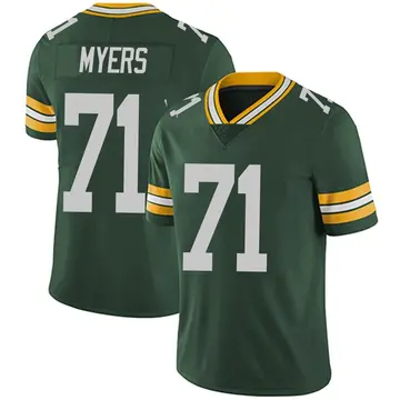 Men's Nike Josh Myers Green Bay Packers Game Jersey Size: 3XL