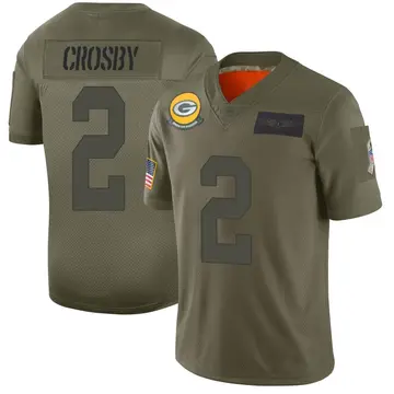 Green Bay Packers Mason Crosby 2019 Salute To Service Nfl 100 Mens Jersey  Metallic - Bluefink