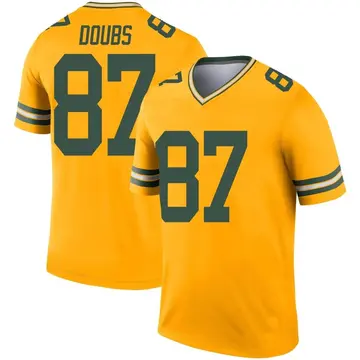 goldenautograph Romeo Doubs Autographed Green Bay Pro Style Green Football Jersey (Beckett)