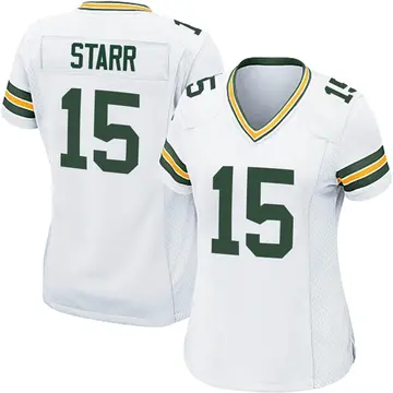 Jerseyrama Bart Starr Jersey #15 White Green Bay Unsigned Custom Stitched White Football New No Brands/Logos Sizes S-3xl, Size: Large