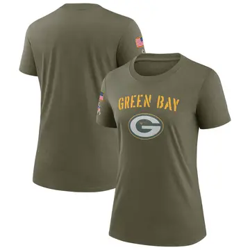 Jack Coco Green Bay Packers Youth Legend Olive Salute to Service Sideline  Long Sleeve T-Shirt