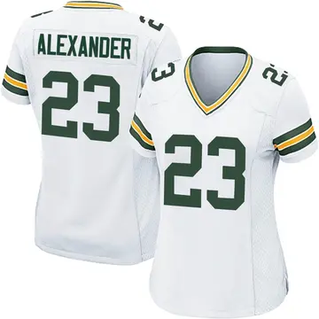 Packers #23 Jaire Alexander Away Womens Nike Game Jersey 2XL White