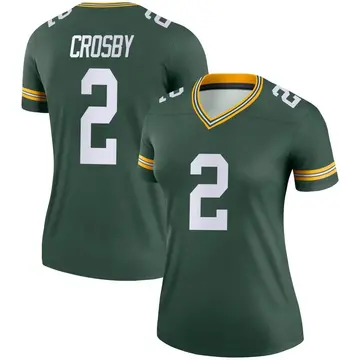 Green Bay Packers Mason Crosby Gold Inverted Legend Jersey - Bluefink