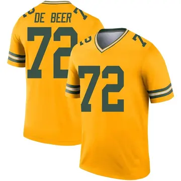 Youth Nike Gerhard de Beer Green Bay Packers Game Jersey Size: Extra Large